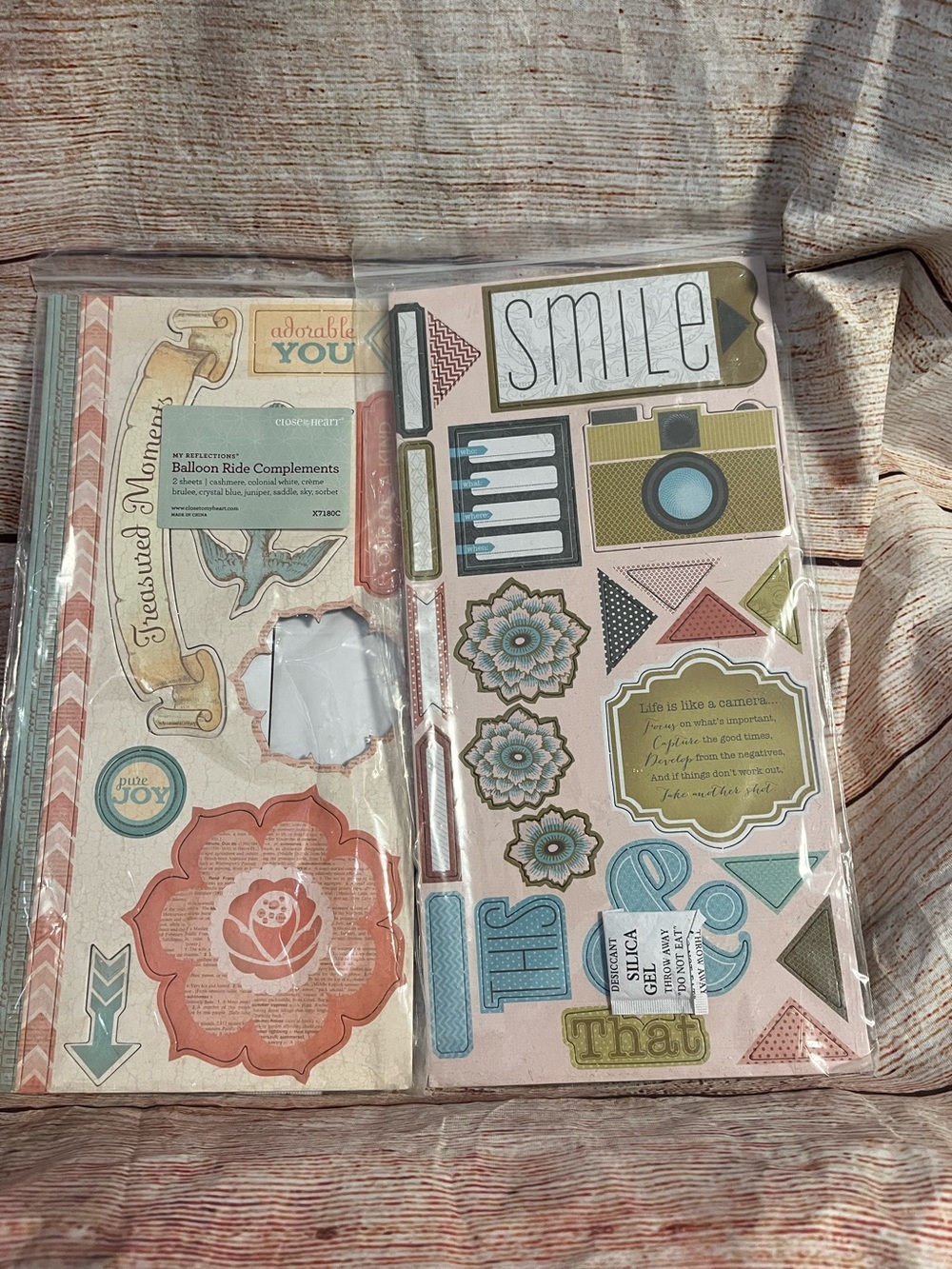 2 packs of scrapbooking embellishments-NEW